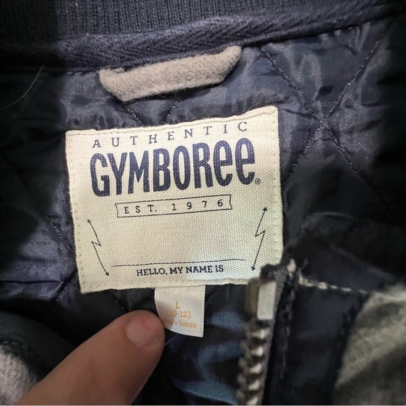 NEW Boys Gymboree Heather Granite Quilted Flannel Zip-Up Vest large (10/12) - Picture 3 of 12